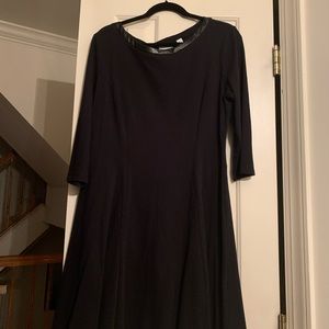 Black full dress to the knees